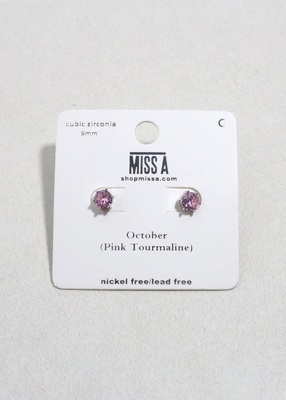 Birthstone Stud Earrings