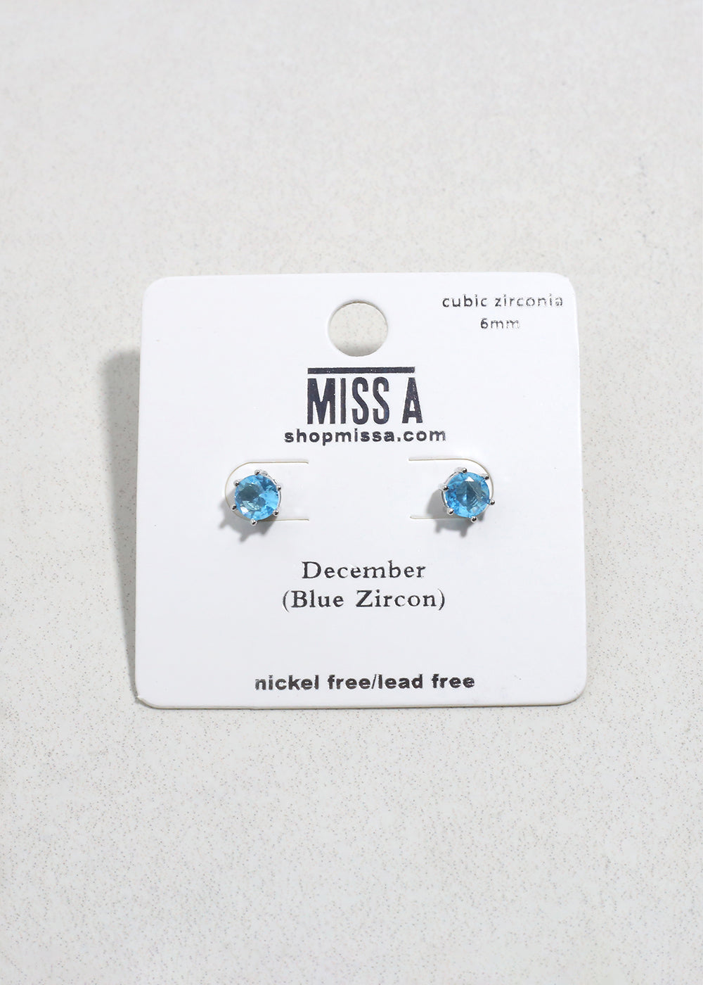 Birthstone Stud Earrings