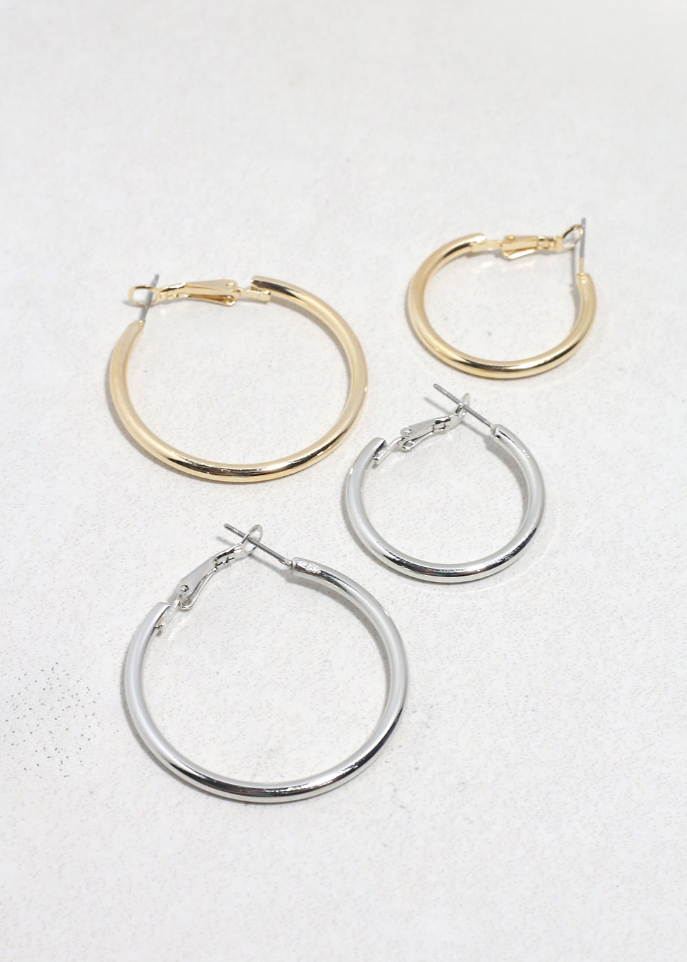 Classic Thick Hoop Earrings - 6mm