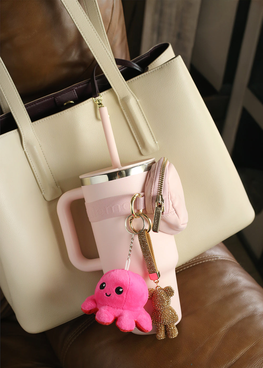 Mood Flip Octopus Plush Bag Charm