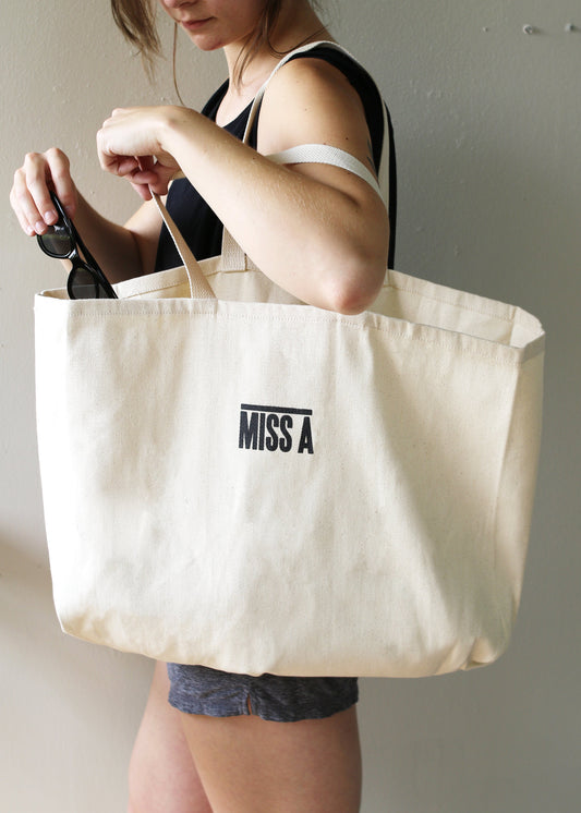 Miss A Canvas Tote
