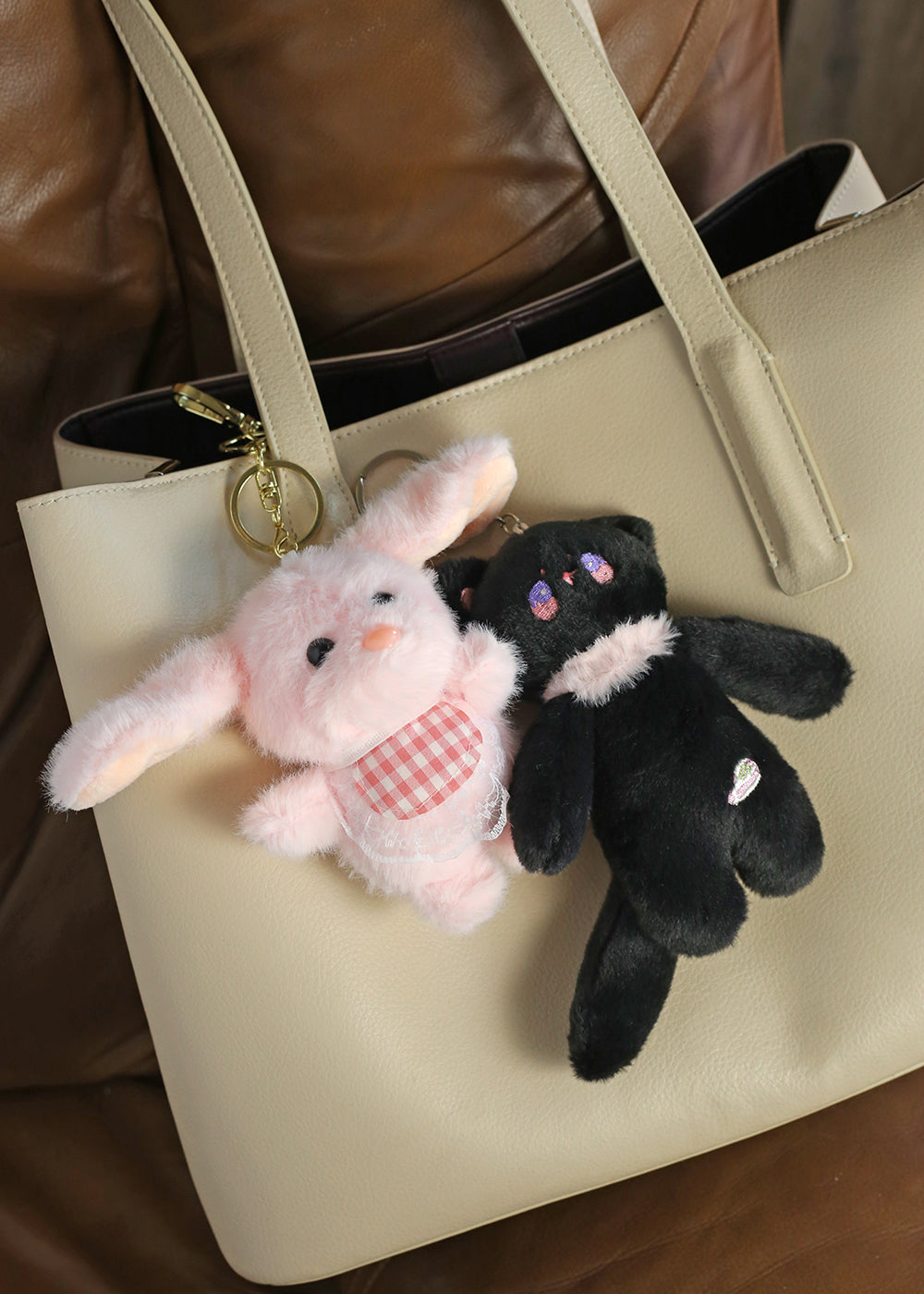 Cozy Kitty Plush Keychain