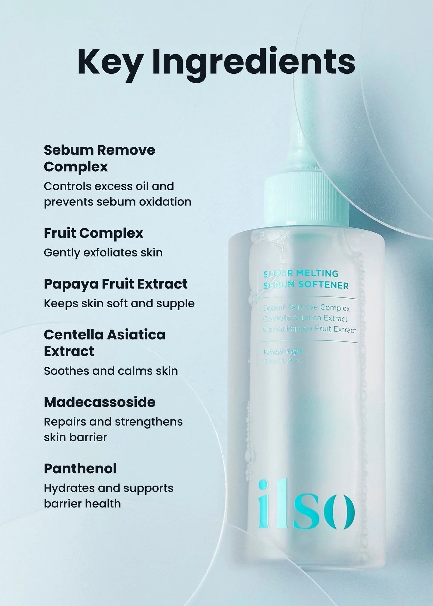 ilso Super Melting Sebum Softener 150ml + Skin Wrap Cotton Pad Set