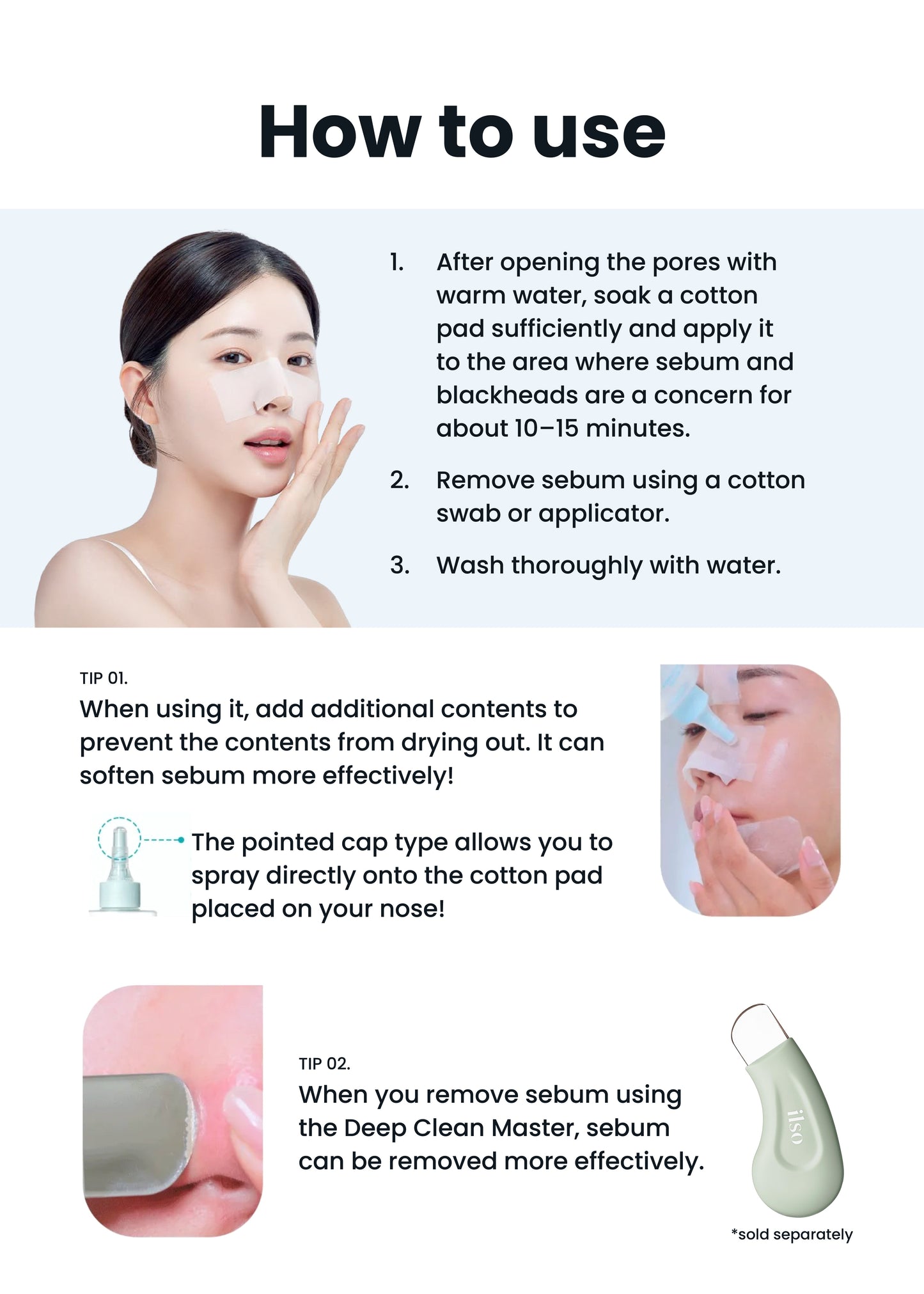 ilso Super Melting Sebum Softener 150ml + Skin Wrap Cotton Pad Set