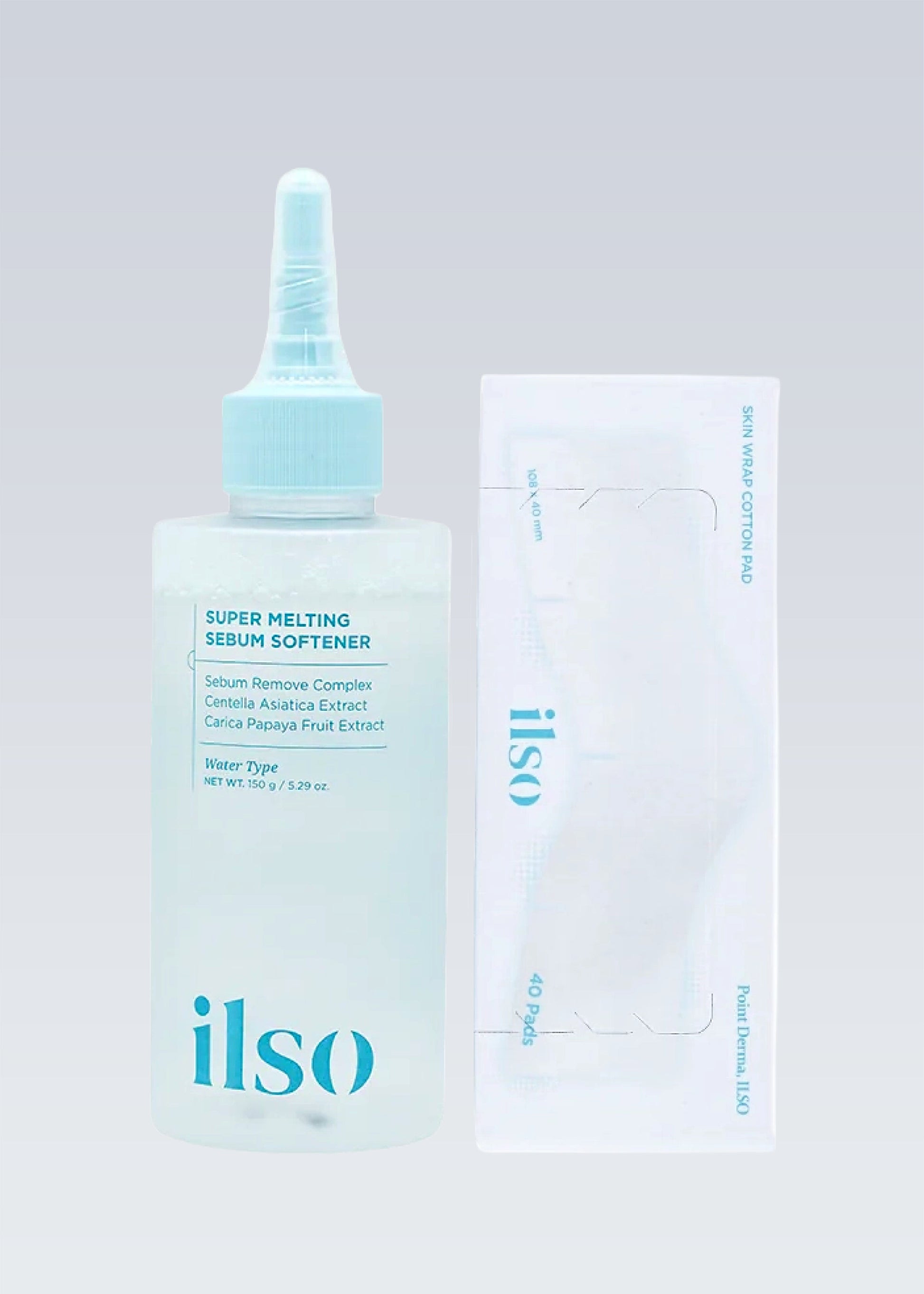 ilso Super Melting Sebum Softener 150ml + Skin Wrap Cotton Pad Set