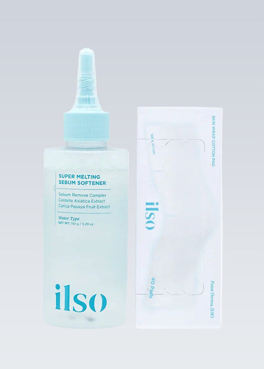 ilso Super Melting Sebum Softener 150ml + Skin Wrap Cotton Pad Set