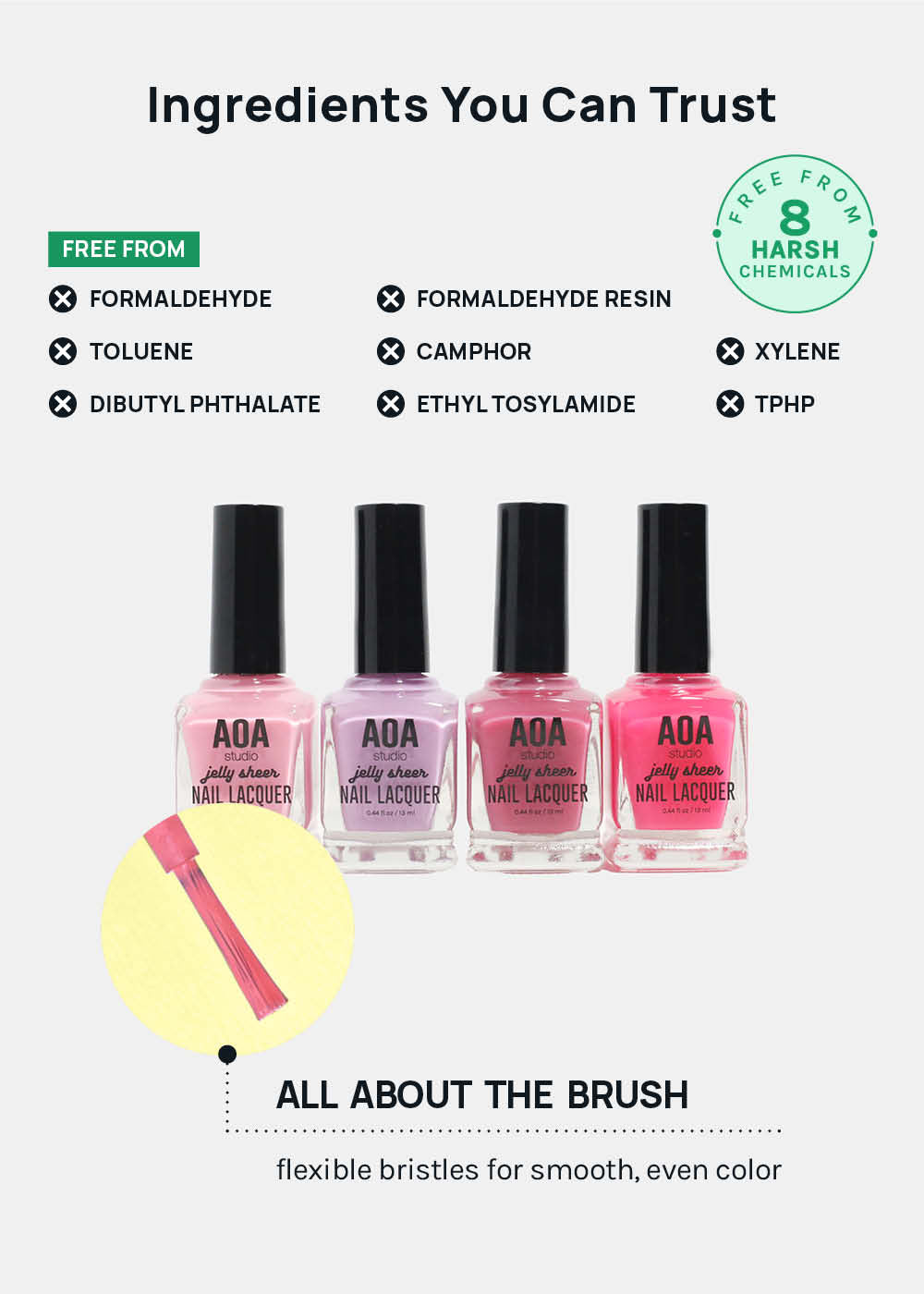AOA Nail Lacquer – Jelly Sheer