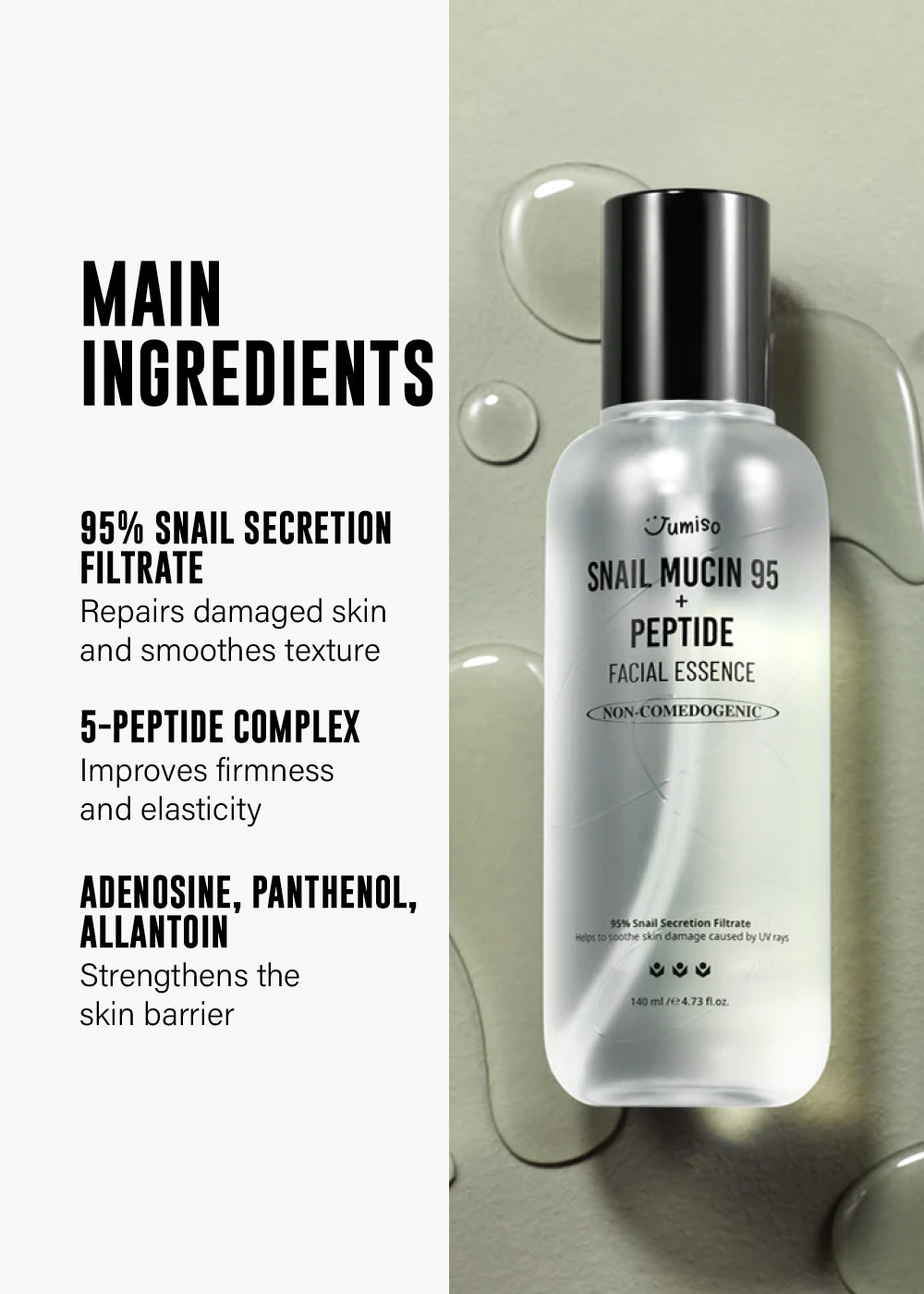 Jumiso Snail Mucin 95 + Peptide Facial Essence 140ml