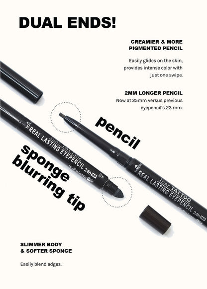 K-Palette 1 Day Tattoo Real Lasting Waterproof Eye Pencil