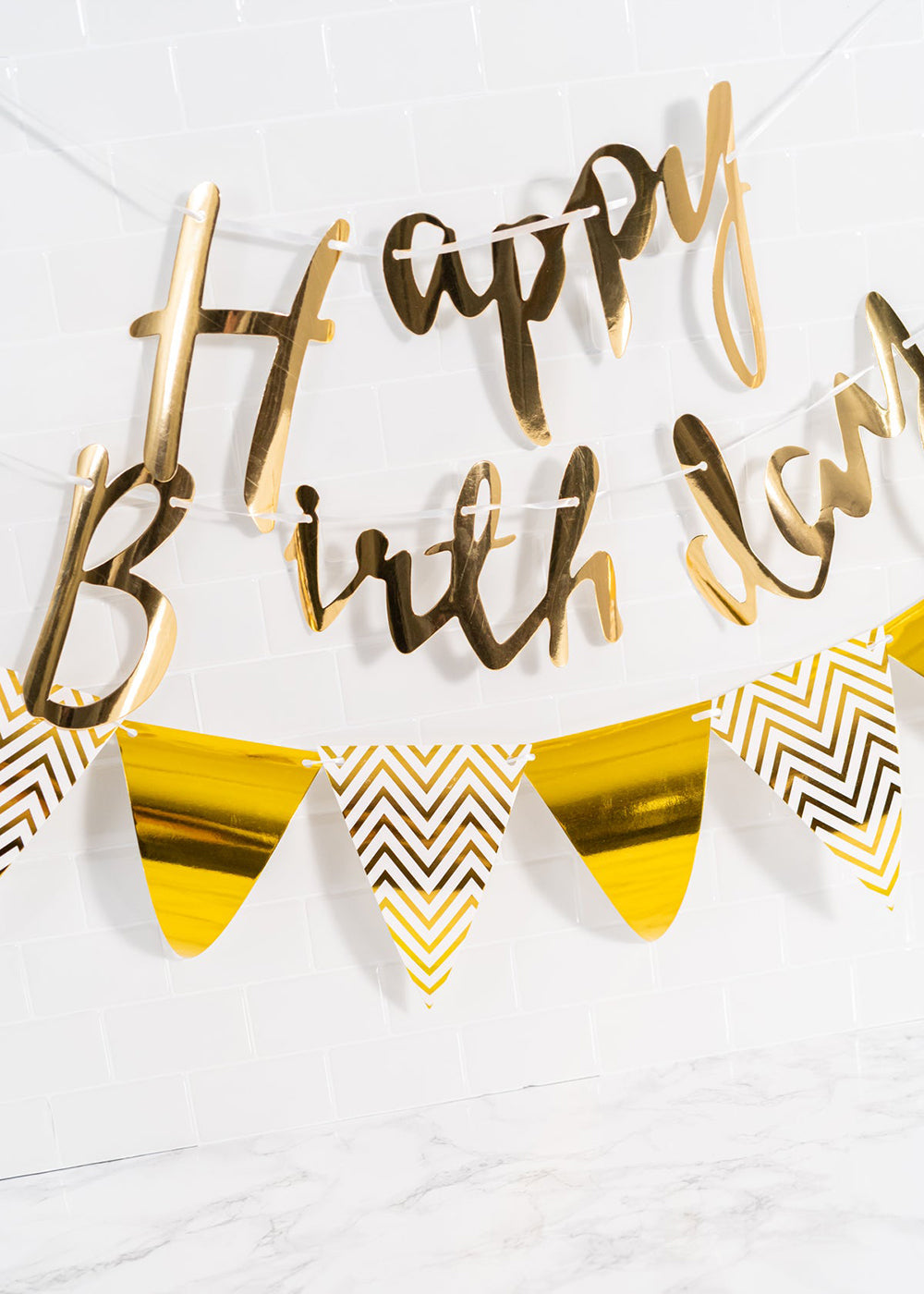 Official Key Items Gold Birthday Wall Decor