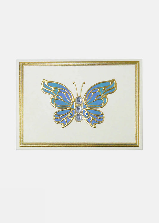 Golden Butterfly Greeting Card