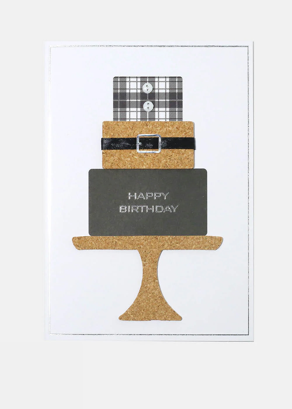 Happy Birthday Suit Cake Greeting Card
