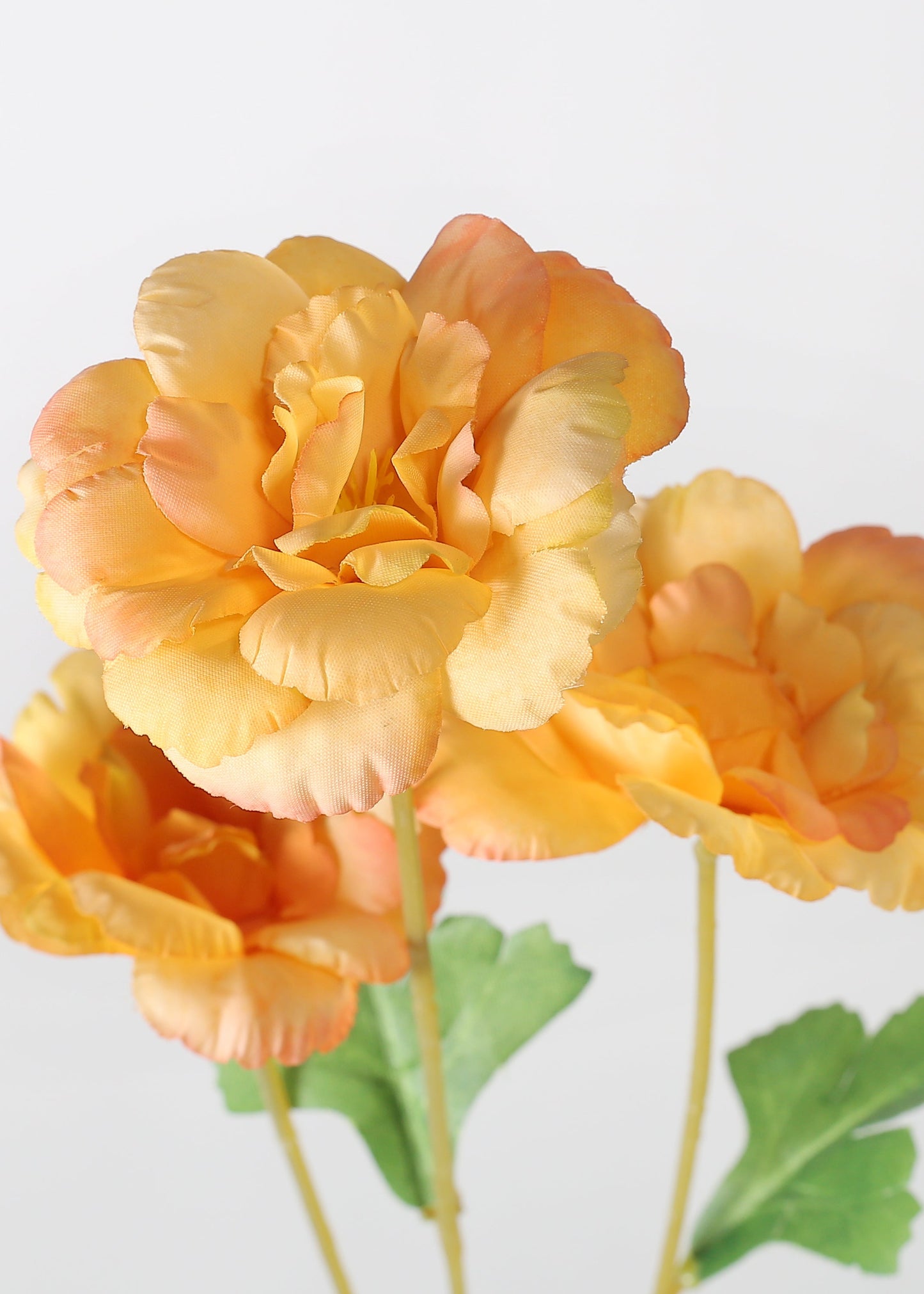Official Key Items Artificial Flowers - Orange Gardenias