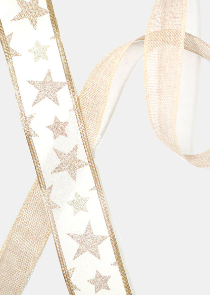 Glittery Gift Wrapping Ribbon