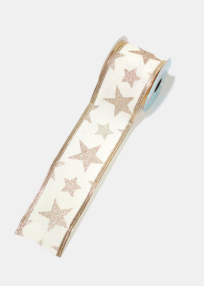 Glittery Gift Wrapping Ribbon