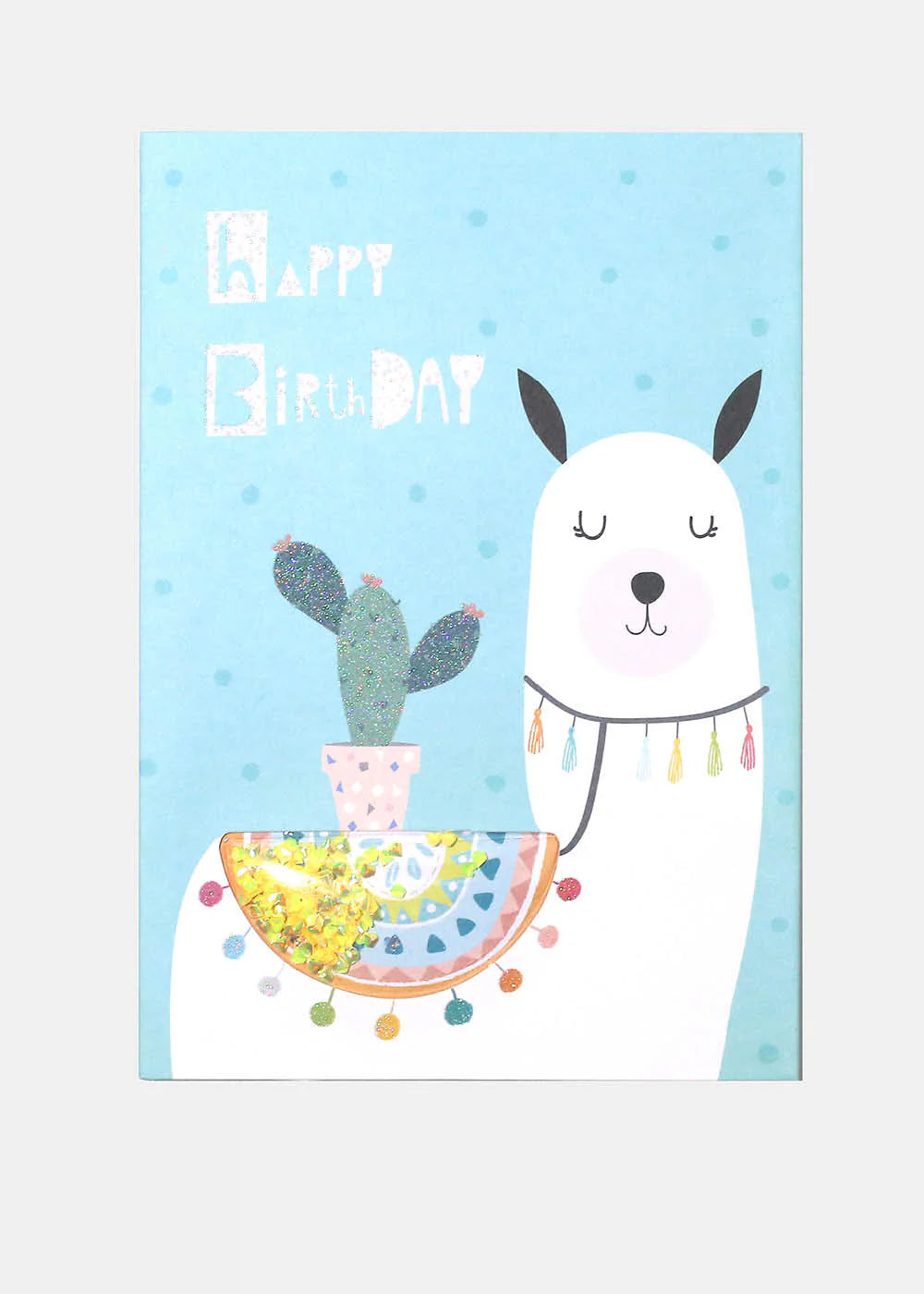 Happy Birthday Llama Greeting Card
