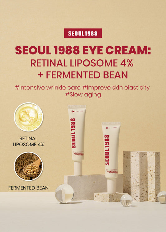 K-Secret Seoul 1988 Eye Cream: Retinal Liposome 4% + Fermented Bean 30ml