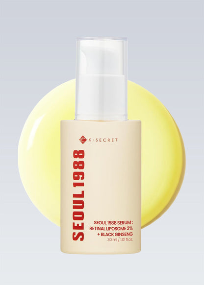 K-Secret Seoul 1988 Serum: Retinal Liposome 2% + Black Ginseng 30ml