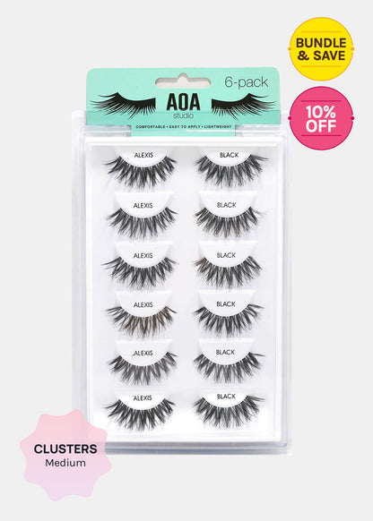 AOA Studio Eyelashes - Alexis 6-Pack