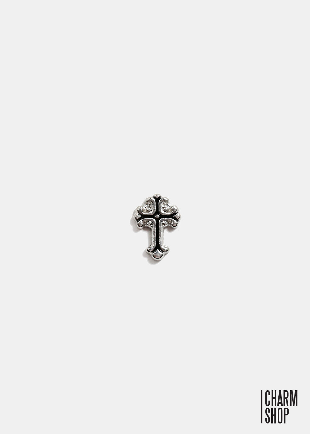 Vintage Silver Cross Locket Charm