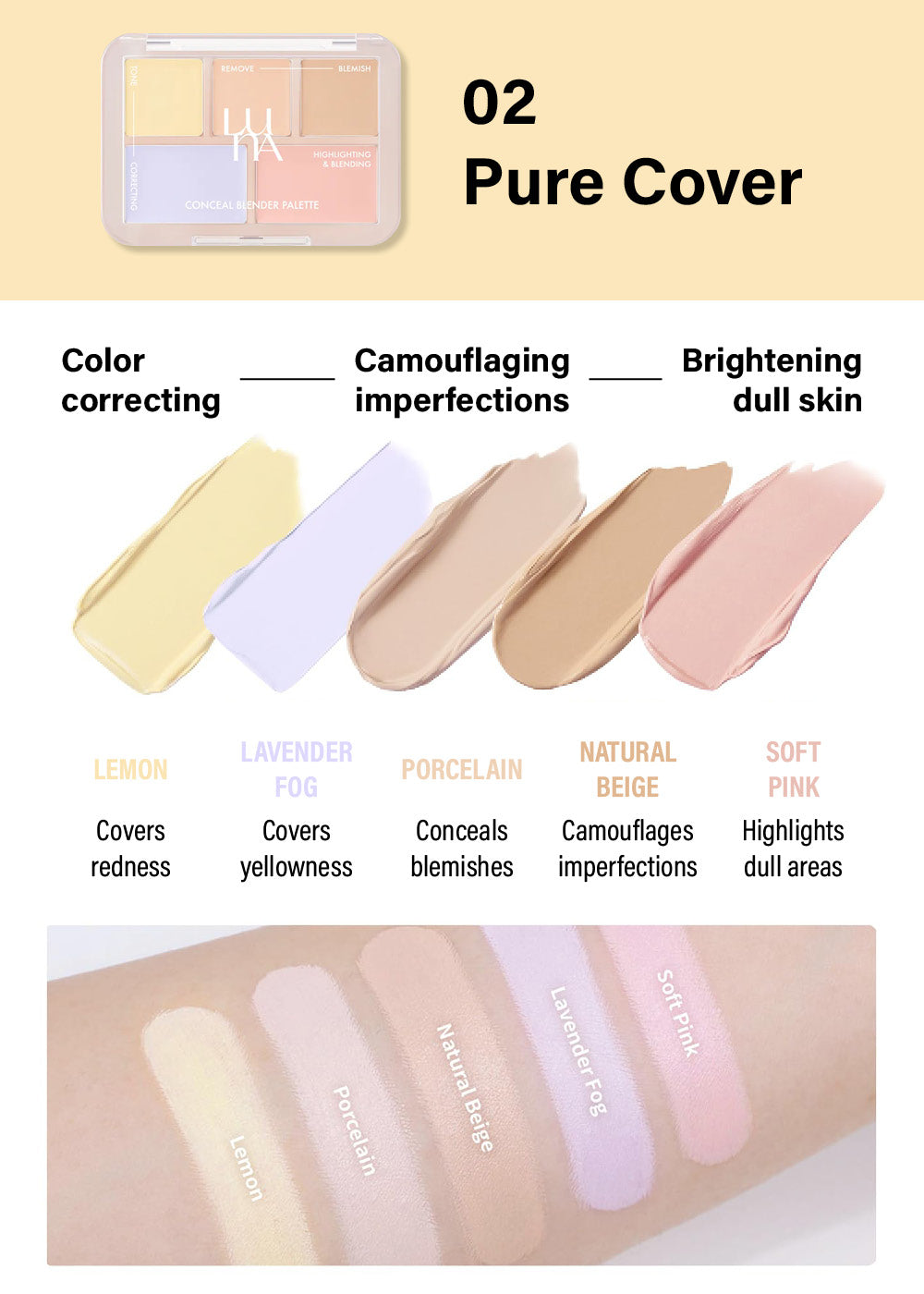 LUNA Conceal Blender Palette