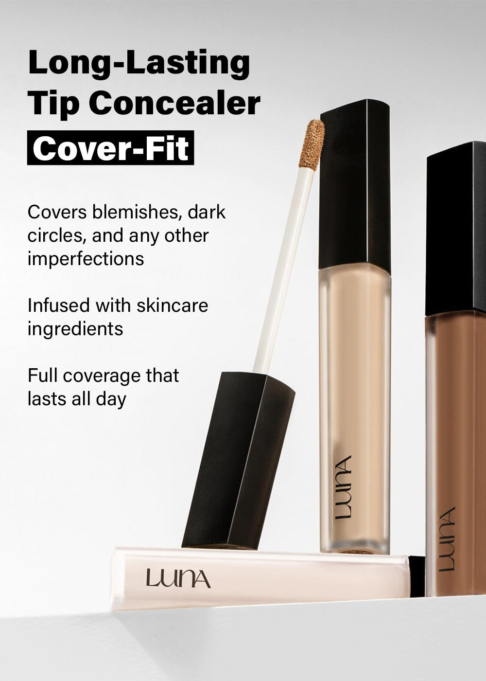 LUNA Long Lasting Tip Concealer Cover-Fit SPF34/PA++