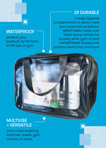a2o Lab Large Travel Makeup Bag