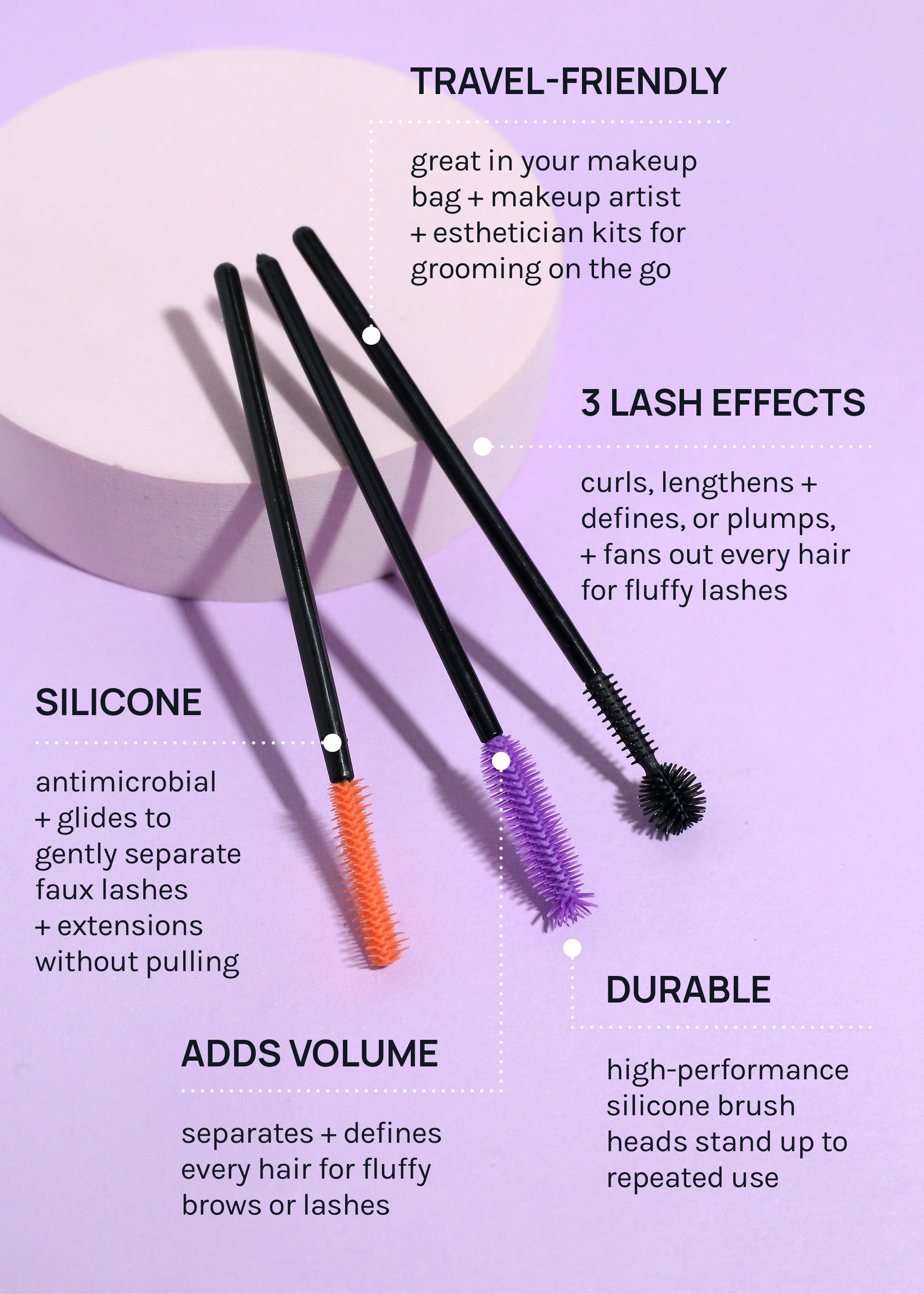 AOA Disposable Silicone Lash + Brow Wands