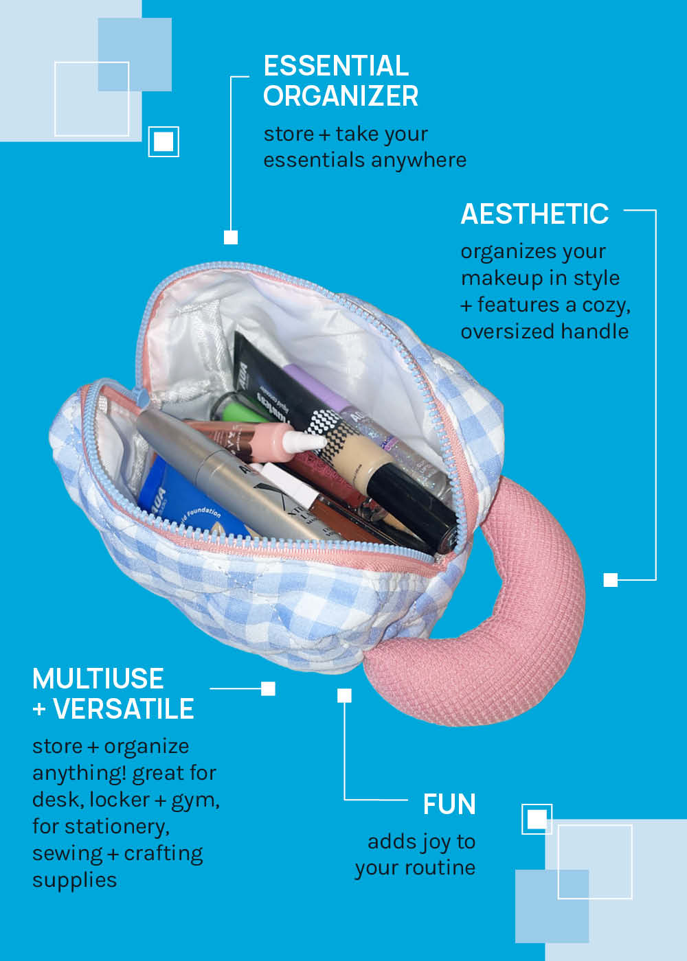 a2o Lab Lightweight Makeup Pouch