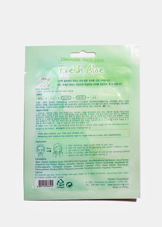 15-Minute Facial Mask - Fresh Aloe