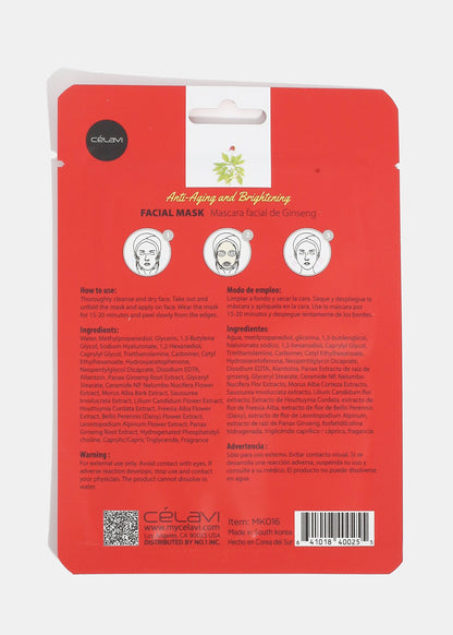 Celavi Ginseng Sheet Mask