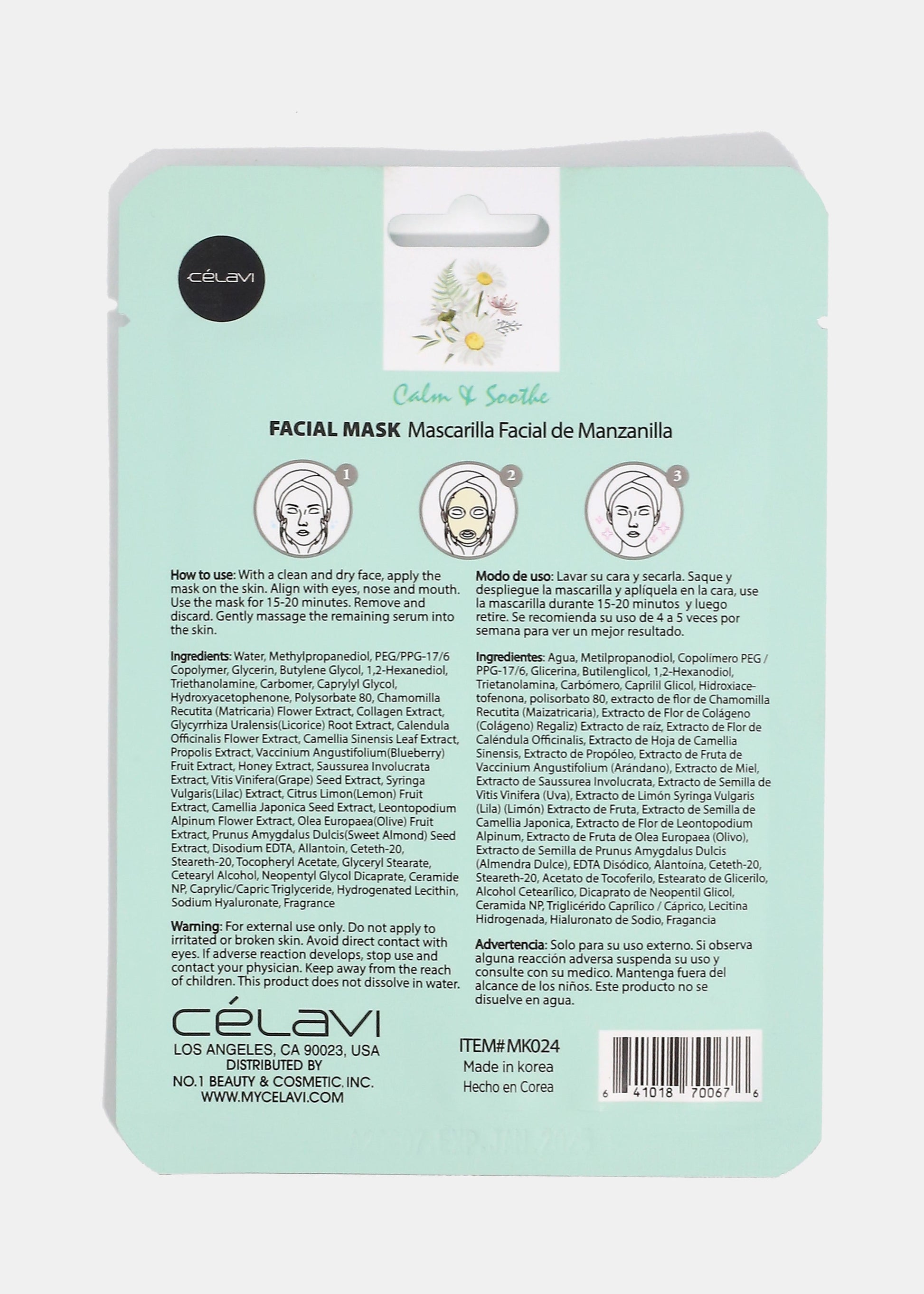 CEV Chamomile Sheet Mask