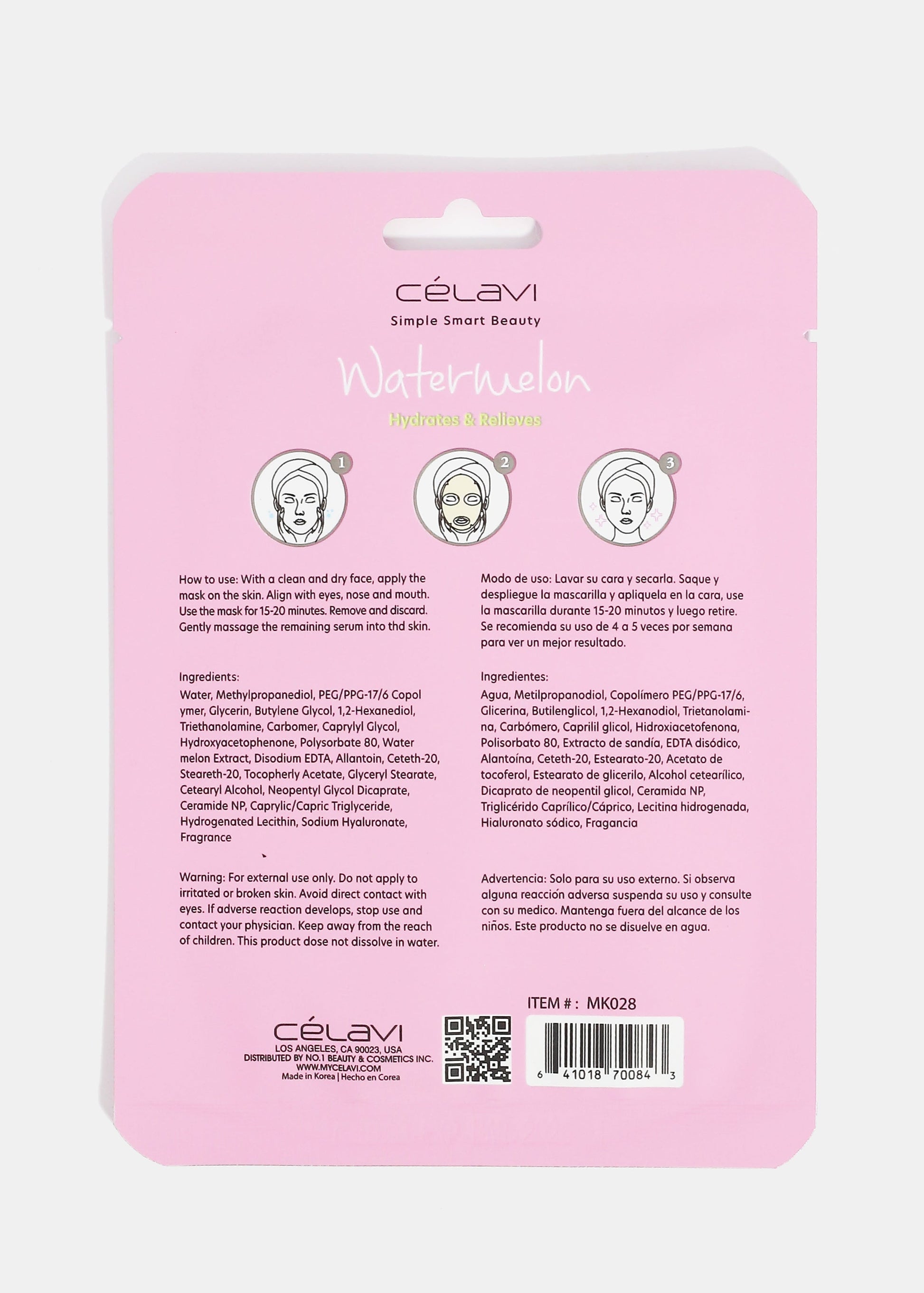 Celavi Watermelon Sheet Mask