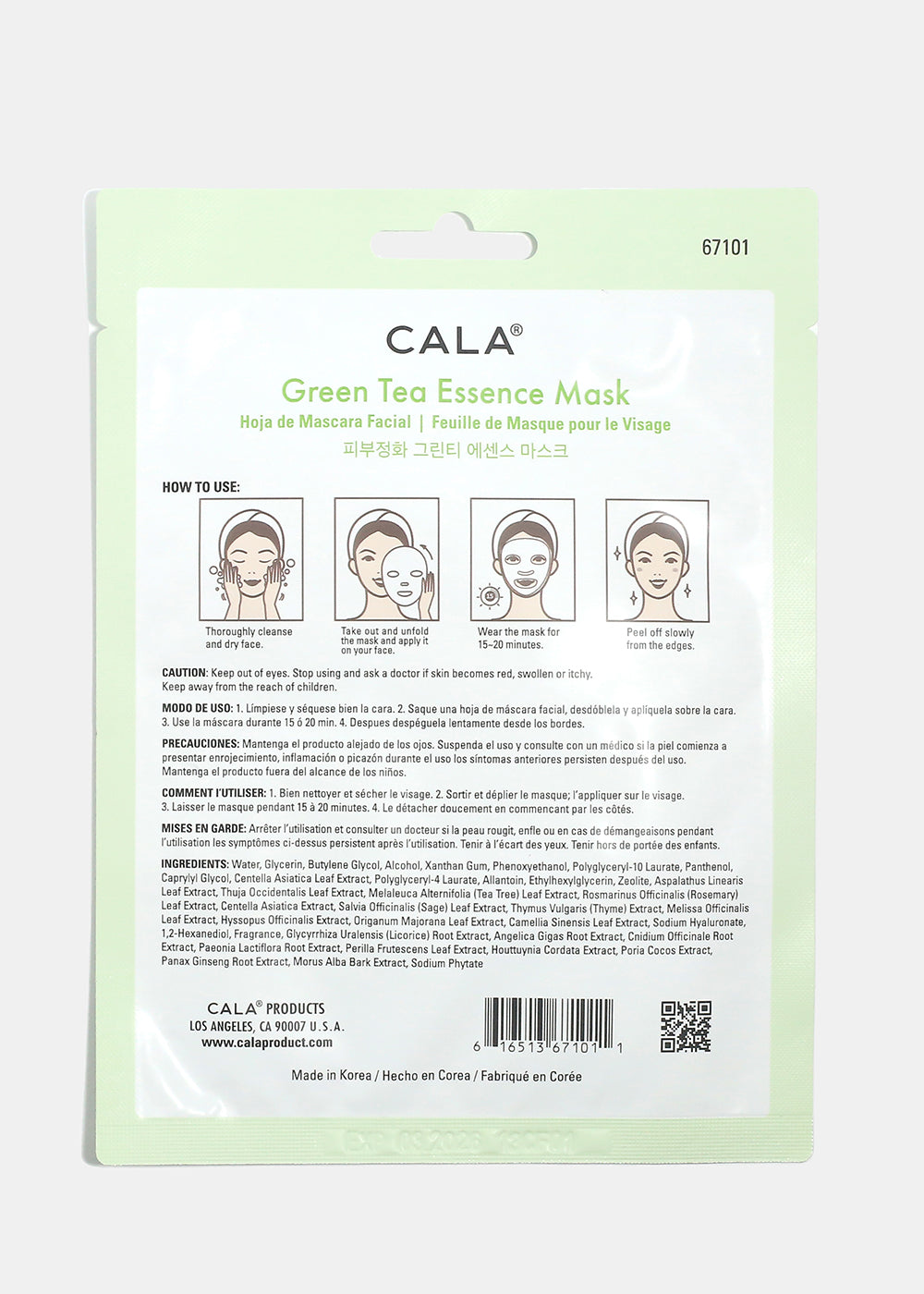 Cala Green Tea Essence Mask