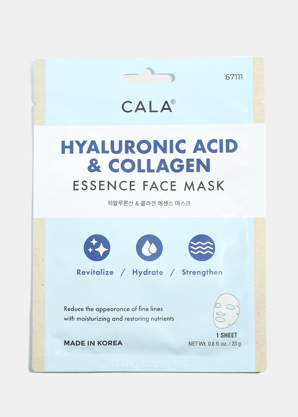 Cala Hyaluronic Acid & Collagen Essence Mask