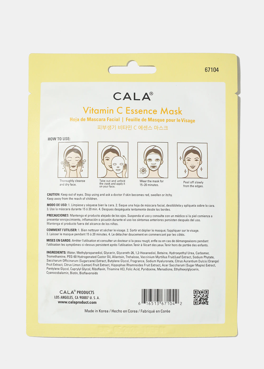 Vitamin C Essence Sheet Mask