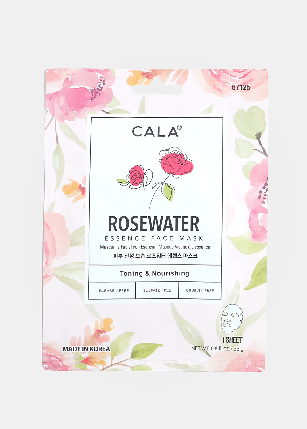 CALA Rosewater Essence Face Mask - 1 Sheet
