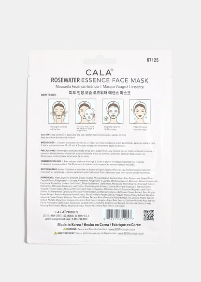 CALA Rosewater Essence Face Mask - 1 Sheet