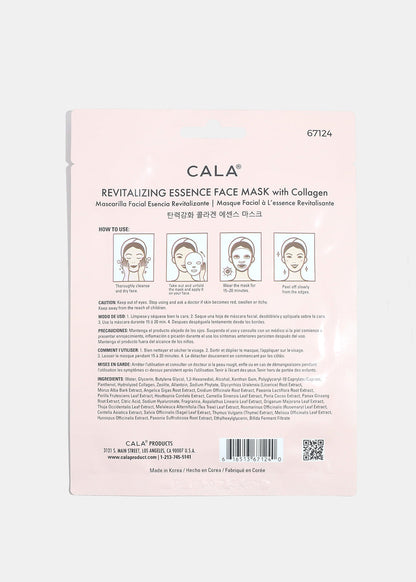 CALA Revitalizing Essence Face Mask with Collagen - 1 Sheet
