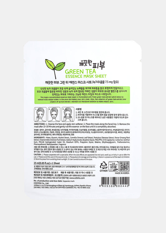 ESFOLIO Pure Skin Essence Mask- Green Tea
