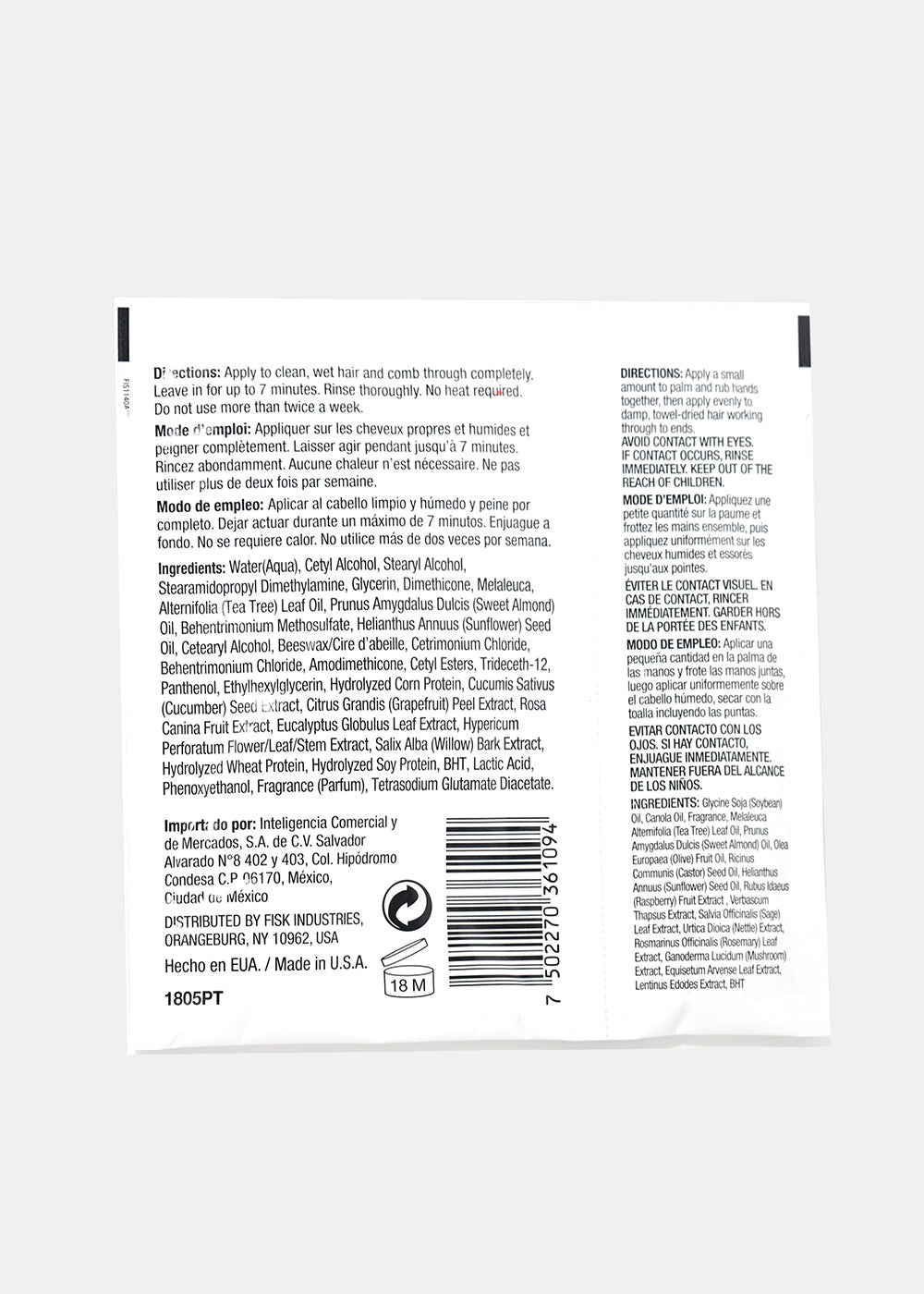 Nature's Spirit Hair Oil & Mask- Tea Tree Oil