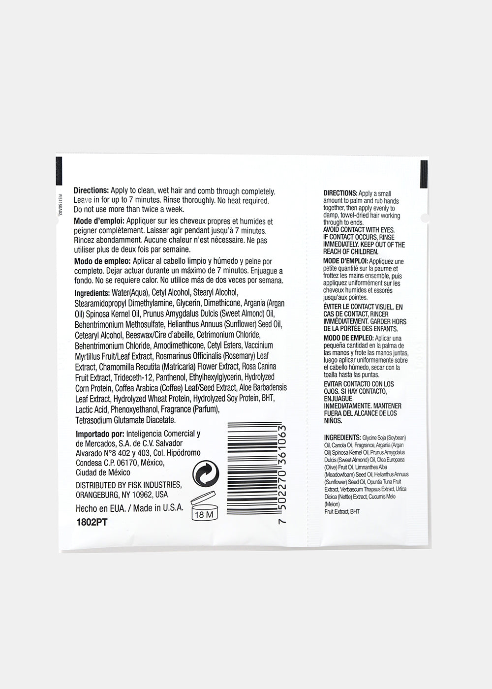 Nature's Spirit Hair Oil & Mask- Argan Oil