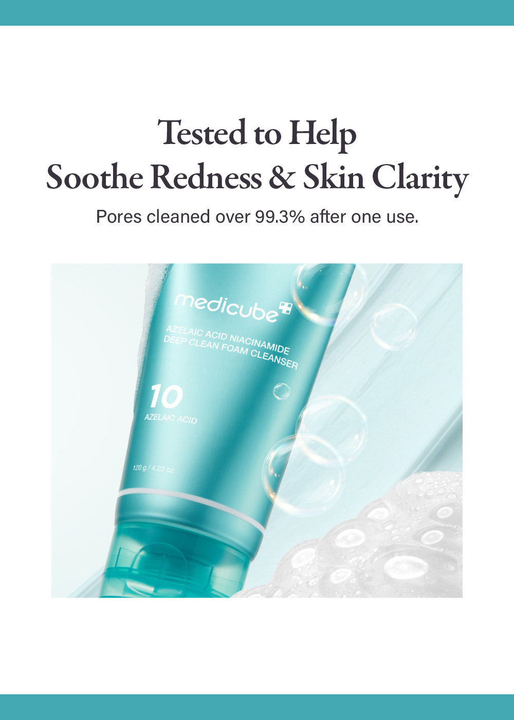 medicube Azelaic Acid Niacinamide Deep Clean Foam Cleanser 120g