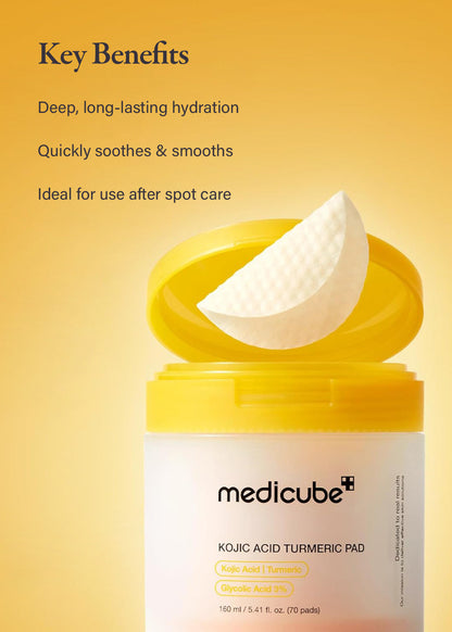medicube Kojic Acid Turmeric Pad (70 Pads)