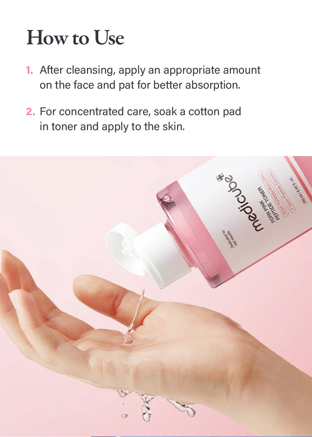 medicube PDRN Pink Cica Soothing Toner 250ml