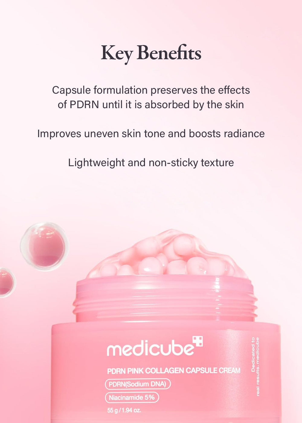 medicube PDRN Pink Collagen Capsule Cream 55g
