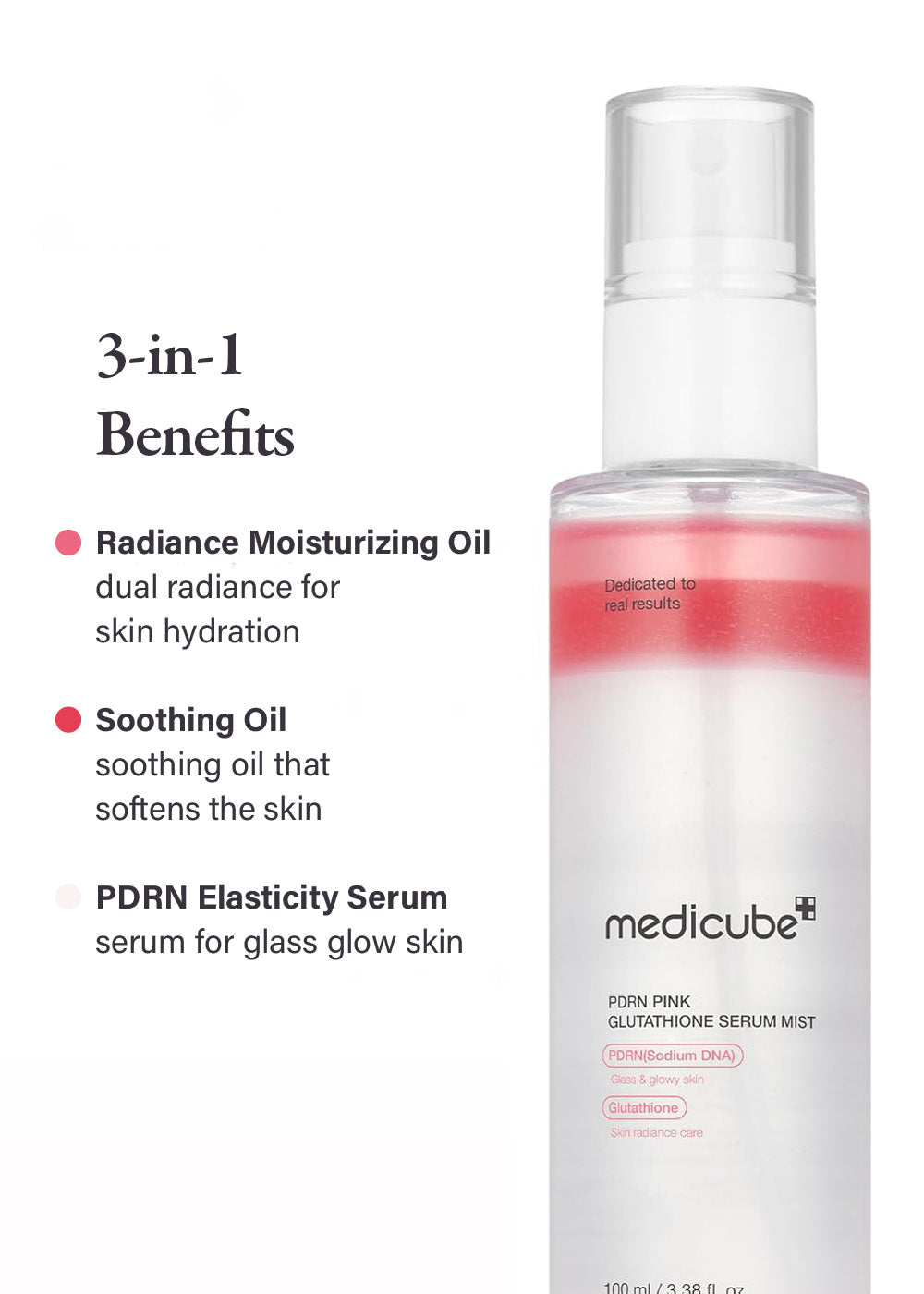 medicube PDRN Pink Glutathione Serum Mist 100ml