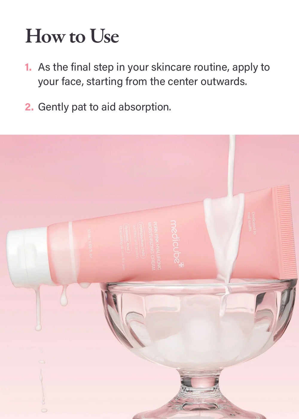 medicube PDRN Pink Hyaluronic Moisturizing Cream 50ml