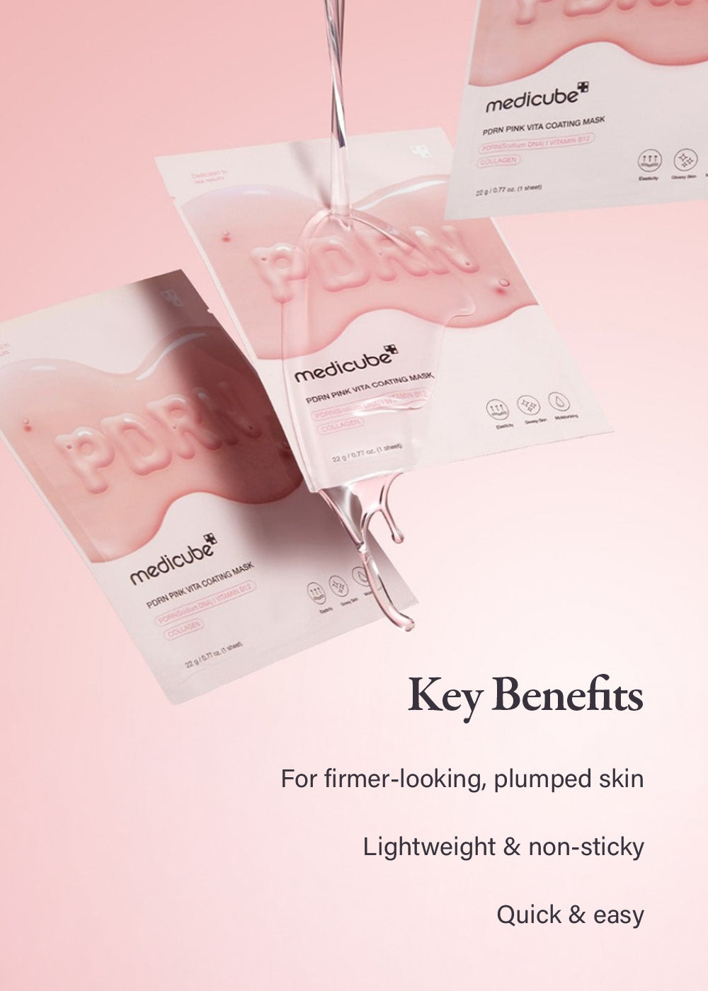 medicube PDRN Pink Vita Coating Mask (1 Mask)