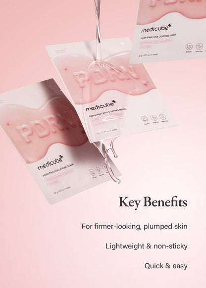 medicube PDRN Pink Vita Coating Mask (1 Mask)